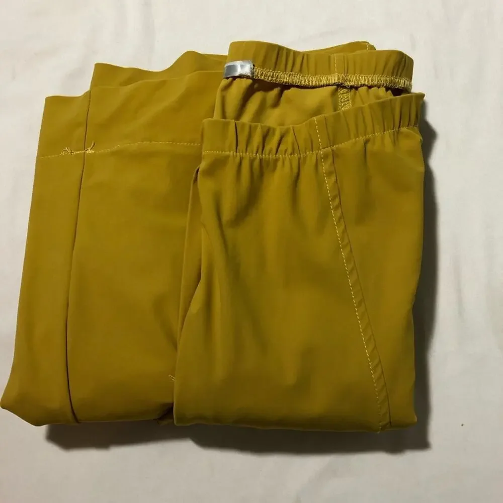 Alembika Tibeka lantern pants mustard yellow barrel elastic waist womens 8-10 - Picture 14 of 14